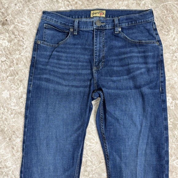 Wrangler 20X Jeans Mens 32x34 Blue Medium Wash 1% Stretch Denim Western - Picture 3 of 11